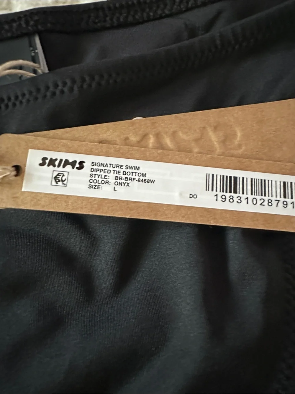 SKIMS Signature Swim Dipped Tie Bikini Bottom - NWT